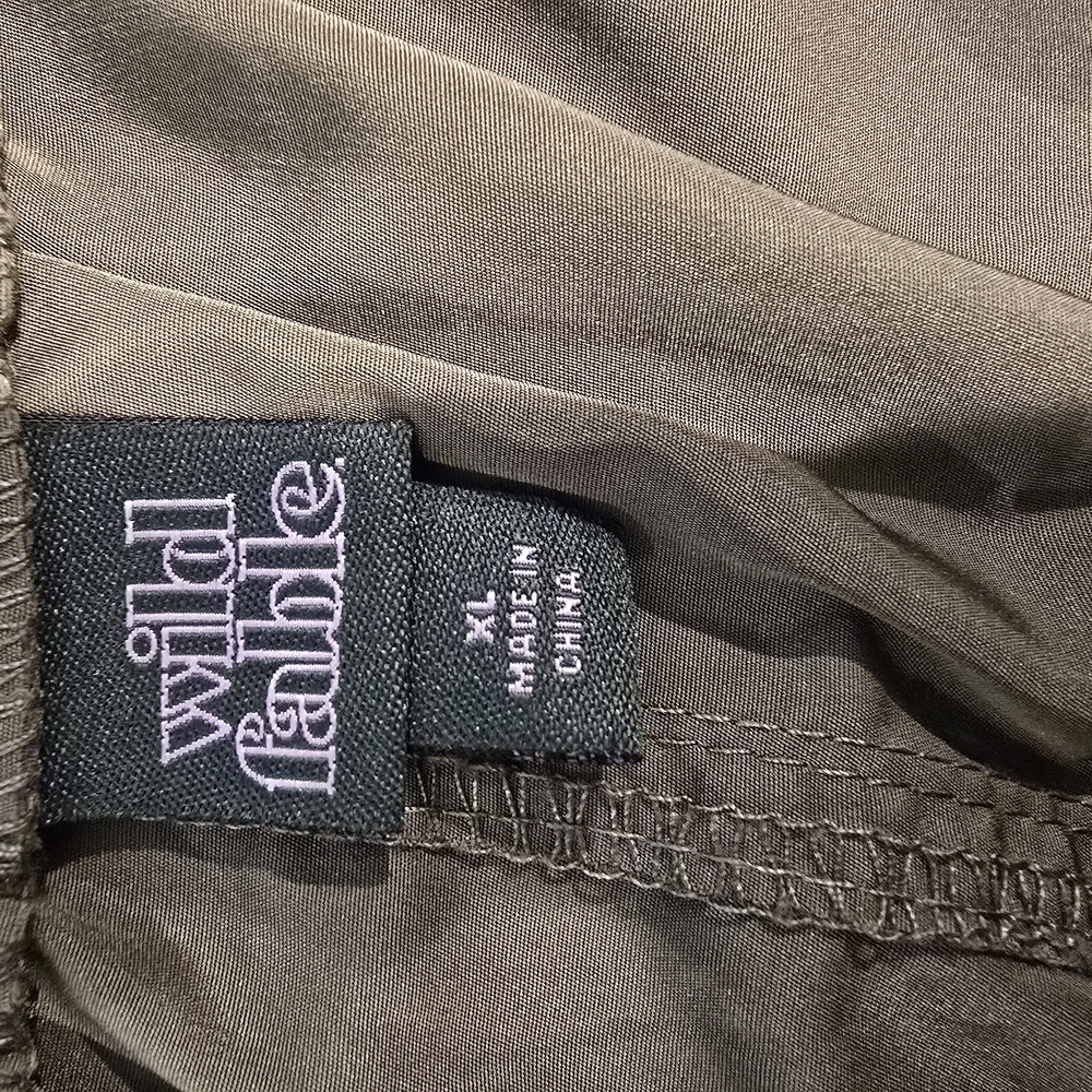 Wild Fable Khaki Skirt with Drawstring - Picture 5 of 5